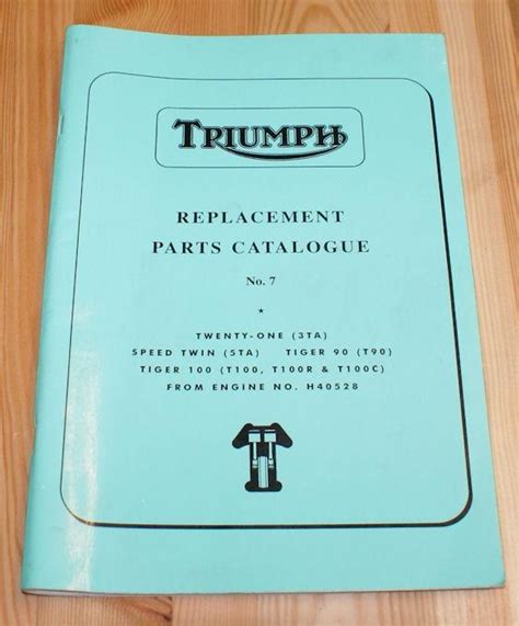 triumph replacement parts catalogue.